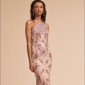 Beautiful Beholden Gown slight train lace overlay